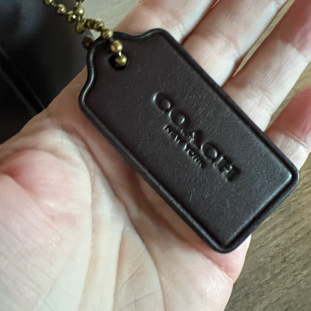 Coach Kat Saddle Bag horse and carriage motif suede pebbled leather oxblood - Picture 11 of 13